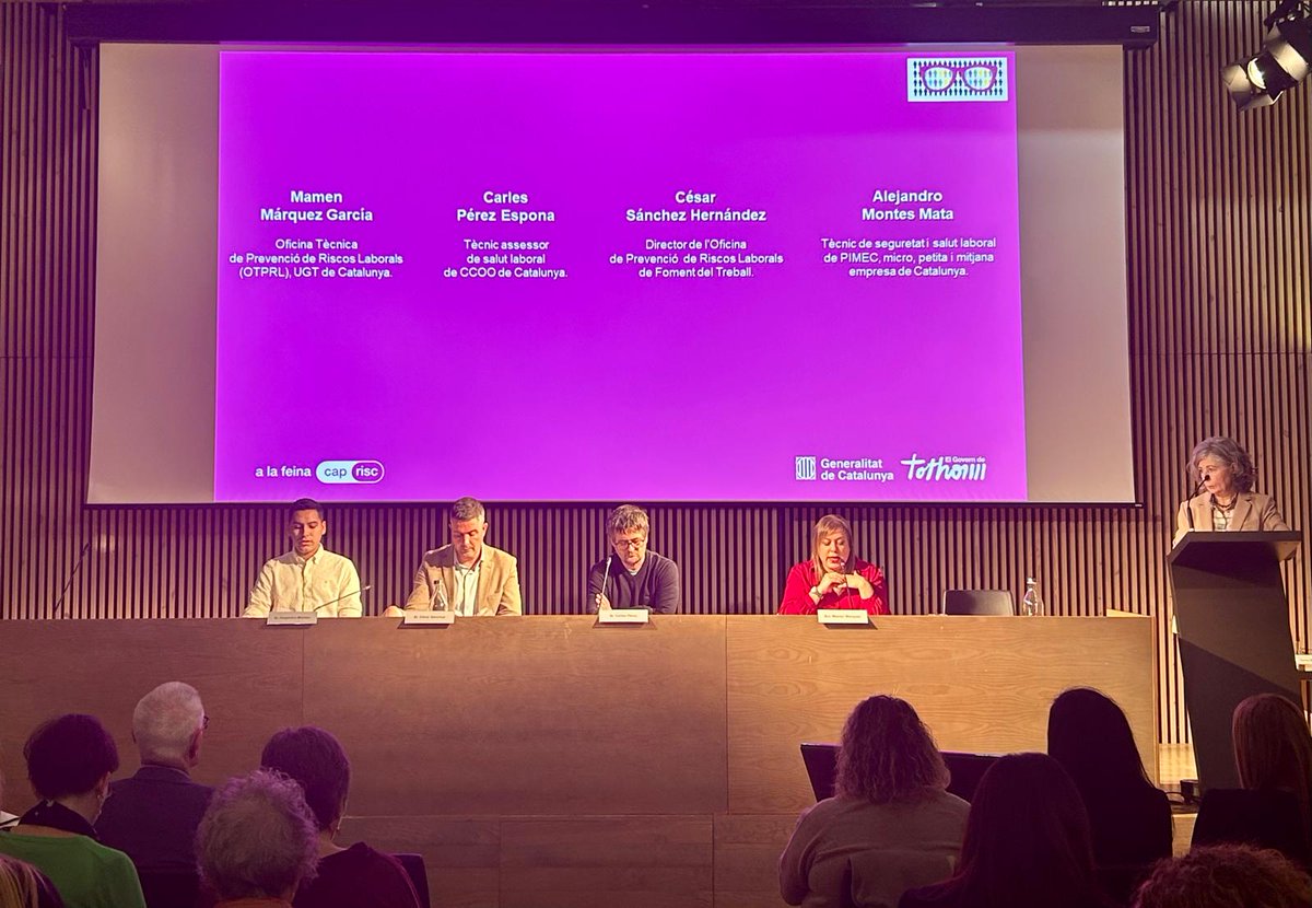 <a href="/treballcat/">Treball</a> <a href="/INSST_MITES_GOB/">INSST</a> 👓 Els agents socials comparteixen la seva mirada sobre la perspectiva de #gènere en la gestió preventiva dels riscos laborals.