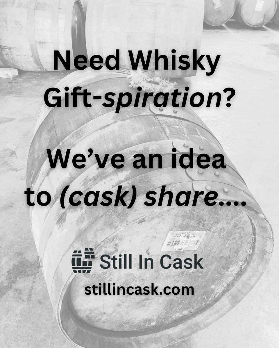 Buy better this Christmas - gift the whisky lover in your life cask shares with stillincask.com from craft distilleries and independent bottlers - with prices starting from £20 a share 

Cheers to that 🥃