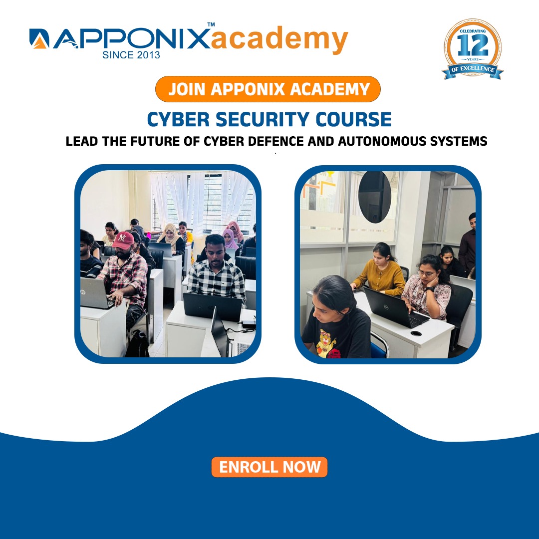 apponix's tweet image. 🔐 Build Your Career in Cyber Security
Join Apponix Academy and step into the future of Cyber Defence &amp;amp; Autonomous Systems 💻🛡️
Learn from expert trainers, hands-on labs, real-world projects &amp;amp; 100% placement assistance 
#CyberSecurity #ApponixAcademy #TechCareers #EthicalHacking