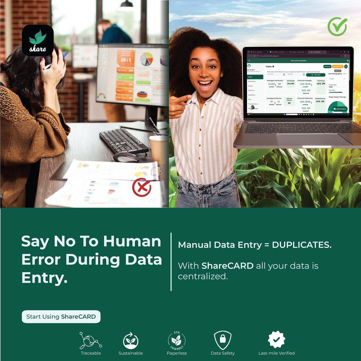 sharecard_app's tweet image. Say No to human error during data entry.
Human error during manual data entry can create duplicates, especially when different staff members input data into separate systems without a centralized database. 
#HumanError #CentralizedData