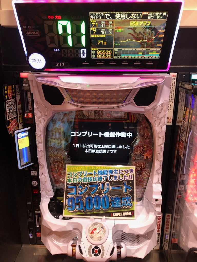 こんばんは‼️ な・な・なんと！？ 最新台の花の慶次でコンプリート