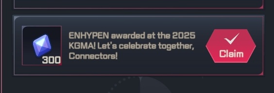 alwayslhee's tweet image. wowww enhypen awarded at KGMA 2025 and enhypen world give 300 gems! 

@ENHYPENWORLD_X let&apos;s negotiate. if enha wins on mama this 28, you will give 10k gems each users. deal??