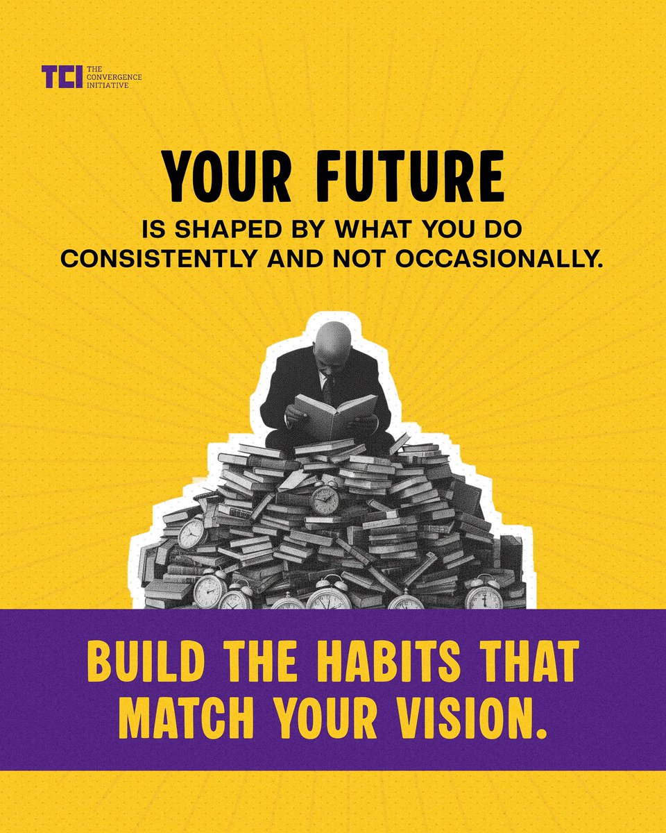 d_convergence24's tweet photo. A fresh new week is here and it's time for a quick spark up:

Success isn't built in one big moment.

It's built in the small repeated choices no one sees.
#tci #theconvergenceinitiative #quicksparkup #buildhabits https://t.co/fcTWvhhWfK