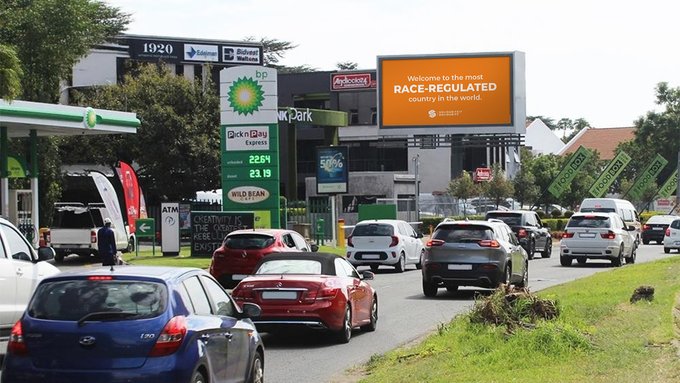 JacoKleynhans's tweet image. 38 billboards have been erected all over Johannesburg in the last 48 hours with the words: Welcome to the most race-regulated country in the world! We&apos;re ready to welcome the world at G20! Share this post and let the world know about SA&apos;s 145 racial laws! #G20SouthAfrica