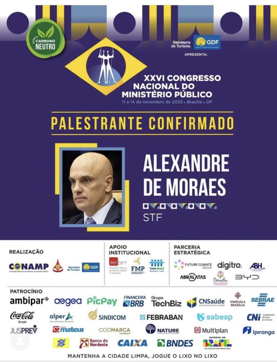 LUIZ_SCAVONE's tweet image. Dear  @SecRubio , could you clarify whether U.S. companies sponsoring an event that prominently features and honors Alexandre de Moraes — currently designated under the Global Magnitsky Act — are, in practical terms, providing material support to a sanctioned individual Thank you