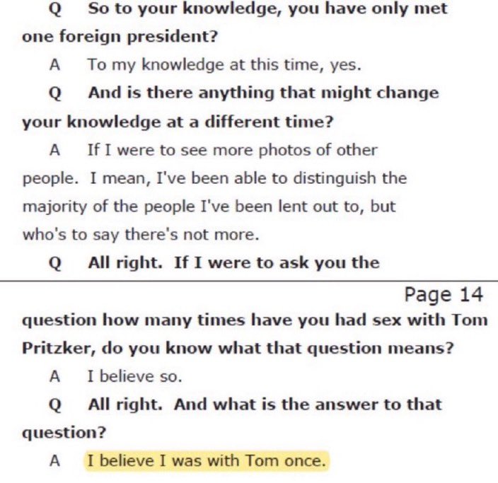 Wait?!

This is Governor Pritzker’s cousin Tom Pritzker?

Poor Virginia Giuffre testified she was with him once.

Another major Democrat implicated.

This might explain JB Pritzker’s unhinged hate for President Trump.

This will not work out the way the Dems and media thought…
