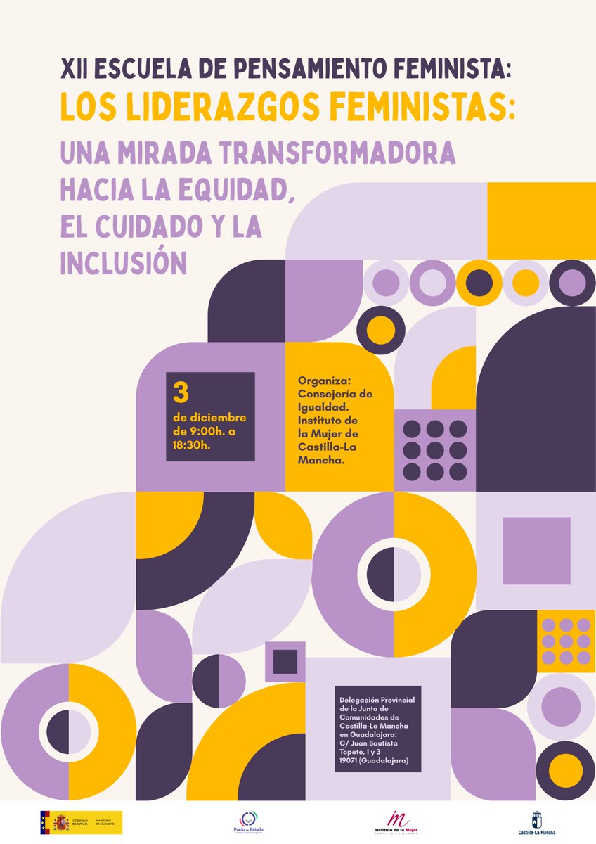 ✅ ¡Apúntate a nuestra XII Escuela de Pensamiento Feminista!

🟣 📚 Este 3 de diciembre hablaremos sobre los liderazgos feministas. Tienes el programa en nuestra web, donde también puedes inscribirte. ¡No te lo pierdas! ⬇️ 

…adepensamientofeminista.my.canva.site/programa-xii-e…