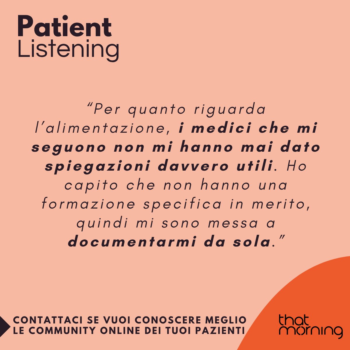 That_Morning's tweet photo. 📅 17 novembre – Giornata Mondiale per l'eliminazione del tumore della cervice uterina.
Con il nostro servizio di Patient Listening raccogliamo le voci e i bisogni dei pazienti https://t.co/UiqMA1nEec