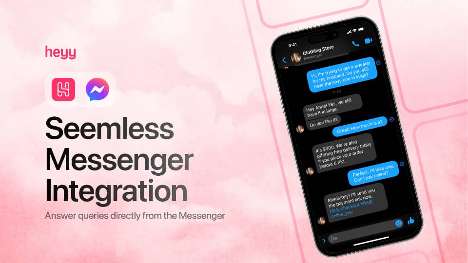 Heyy_hq's tweet image. Naturally, Heyy lets you create your own AI employee. It handles the replies, the follow-ups, and so much more. 

And today, we just launched our Messenger feature, so you can now automate all your Facebook messages too. You can try it out here: heyy.io