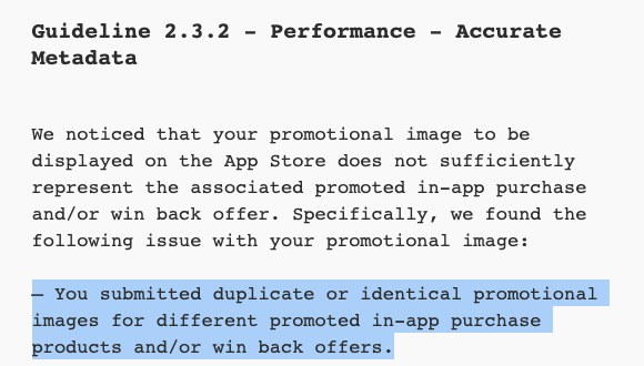 today i learned that you can't have the same win back promotional image for a monthly and yearly plan? why 🥲