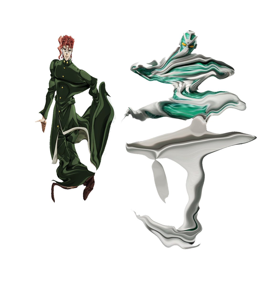 メ…ッセージ……で…す… 

 これが…せい…いっぱい…です

　 ジョースター…さん　受け取って…ください…

　 伝わって………　ください……