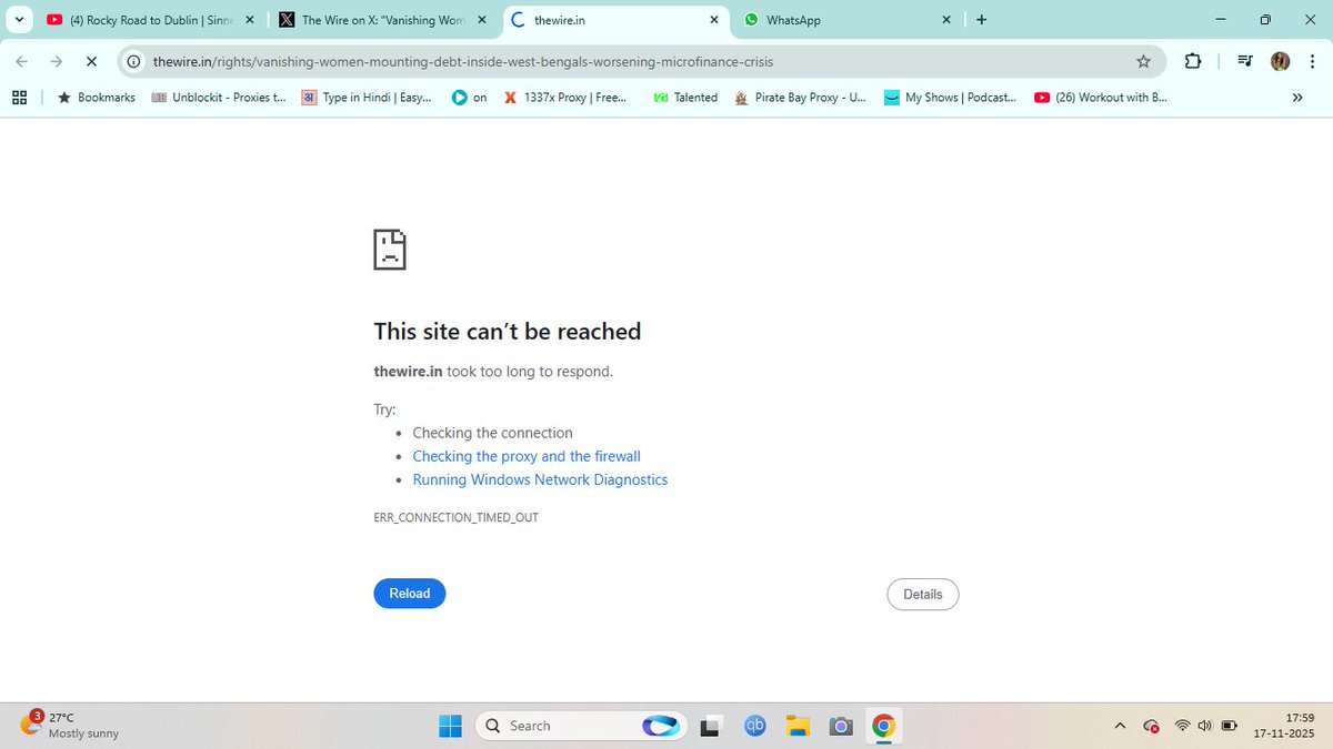 Agrimonious's tweet image. Hi @airtelindia Why is The Wire &quot;unreachable.&quot; I am not giving you my broadband ID. I want you to say it out loudly why you&apos;ve blocked this website. Foolish