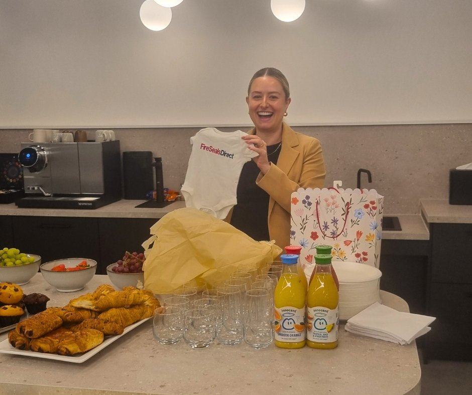 FireSealsDirect's tweet image. We’d like to wish our Head of Marketing, Esme, a huge congratulations as she begins her maternity leave! 🤰🏼

We’ll certainly miss her in the office, but we’re all so excited as she gets ready to welcome her little one 💕