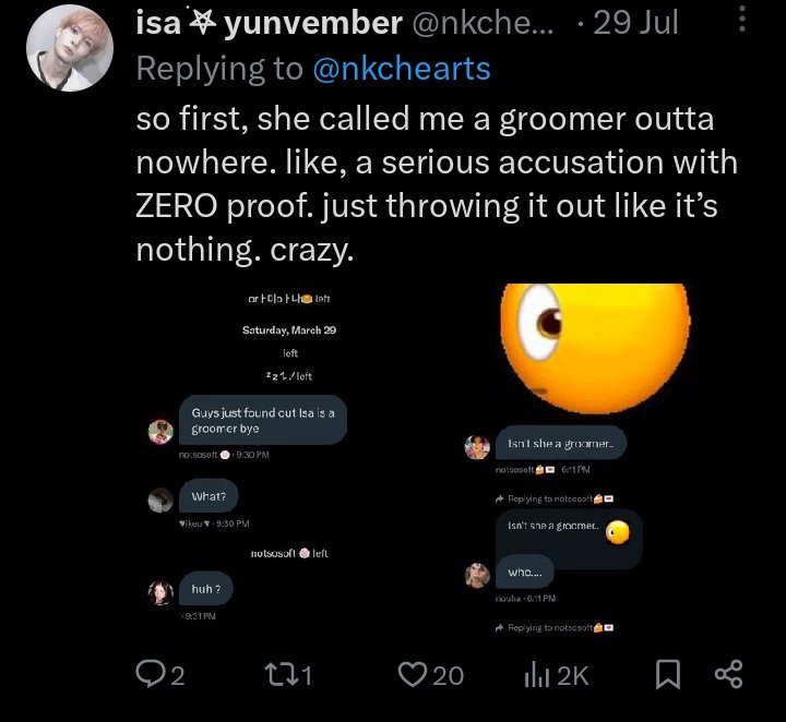 sunsunyuri's tweet image. @bondggsalput Can you apologize to us for making me out to be a liar and for sending your little hit squad after me, red and my other oomfs. All because we called you out for grooming behavior, you harassed us for telling the truth then acted like you were the victim