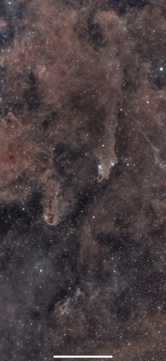This image is by Ireneusz Nowak 

Here we see another example of the recent trend of very deepand wide images of the Milky Way. 

As study the image, I noticed how much poorly illuminated dust is captured in vivid color and contrast. This is cold and warm dust difficult to