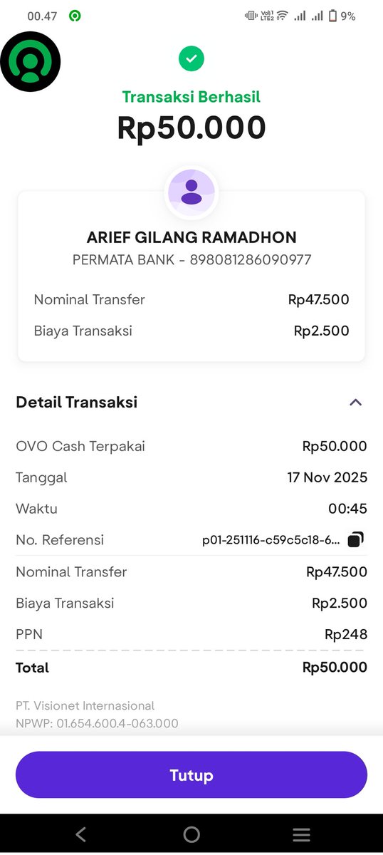 kakariefgr's tweet photo. Ovo ini gemana cerita nya saya transfer berhasil tp ga kekirim? Udah sering banget begini pake ovo 🖕👎 https://t.co/YHMNsxfbVP