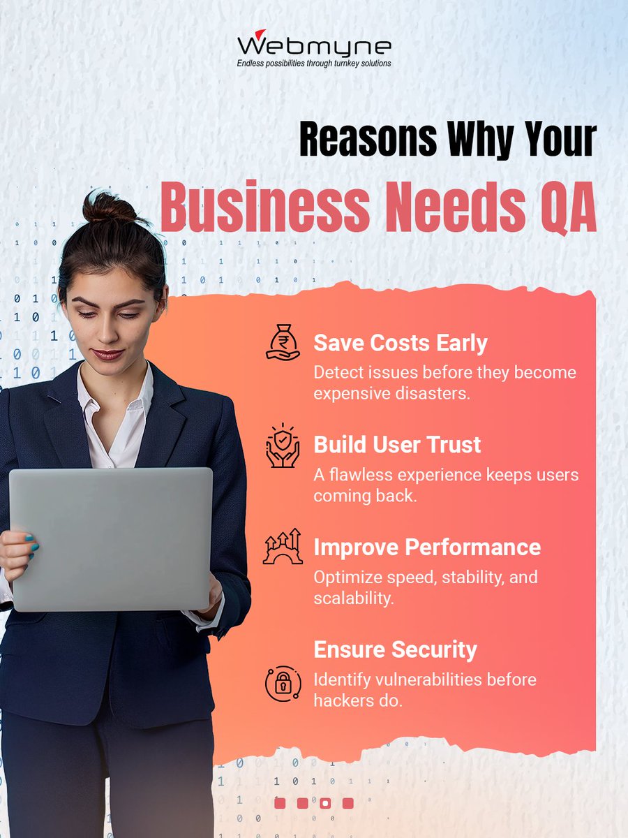 webmynecom's tweet image. Quality isn’t optional. Our QA testing makes your software flawless, fast, and secure. 🚀

👉 Need bug-free performance? DM us now!

#SoftwareTestingExperts #QAServices #softwaretestingtips  #QualityAssurance