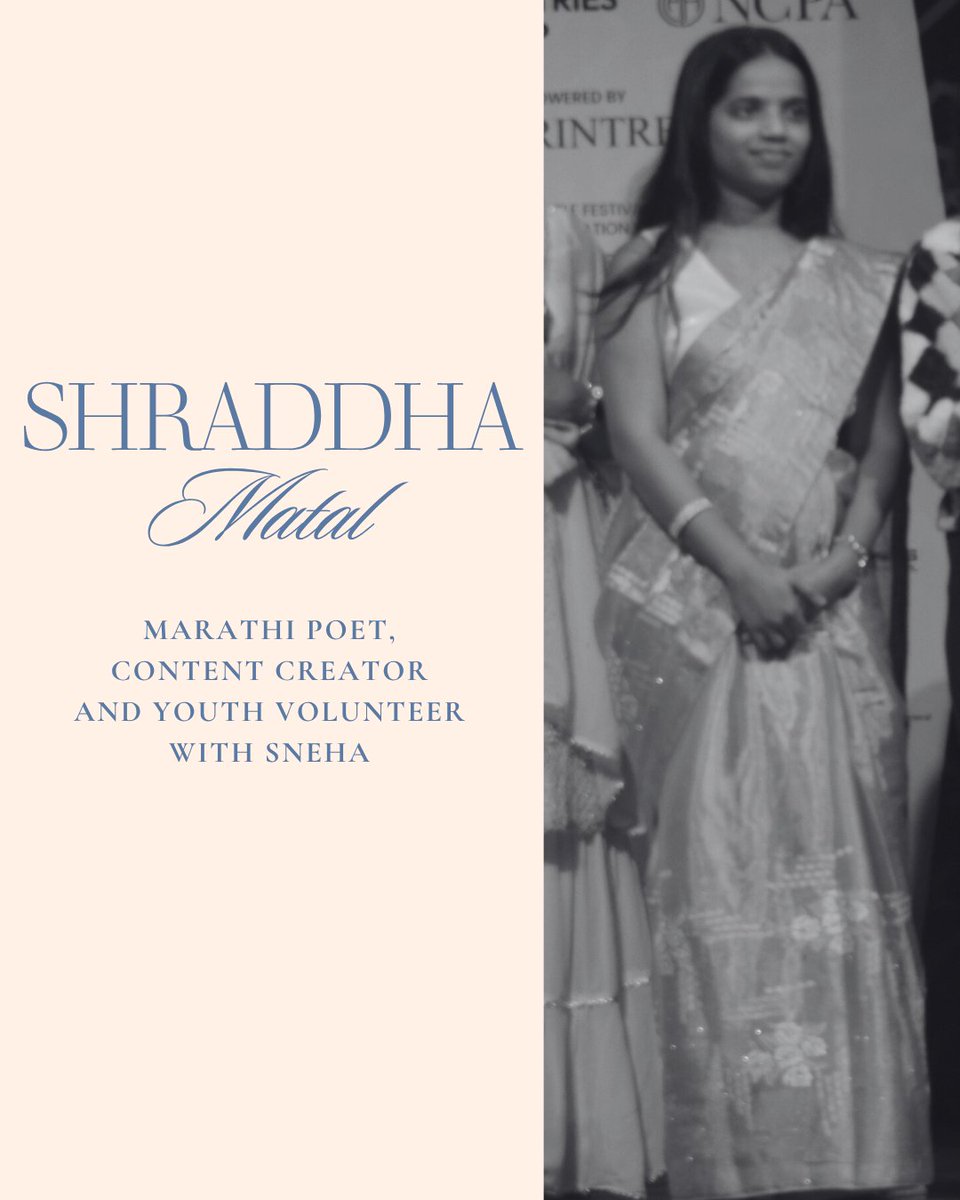 SNEHAmumbai's tweet image. The two girls shared their original poems (one in marathi and one as a rap) voicing their inner struggles and visions for the future. 
This event was a testament to courage, self-expression, and the power of giving young people a platform.  

#PoetryForChange #ArtAndExpression