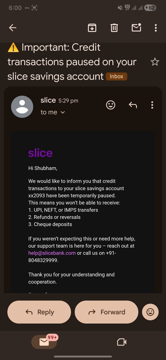 Shubham77680902's tweet photo. @slicebank 
Customer ID-380002895887
Slice Bank is such a bad bank. I opened a new account just 8 days ago and it was frozen today. And my debit card balance is also gone. This bank is scamming https://t.co/83PZMJ7Gqm not open such fraudulent bank accounts. https://t.co/Gal7vniKWI