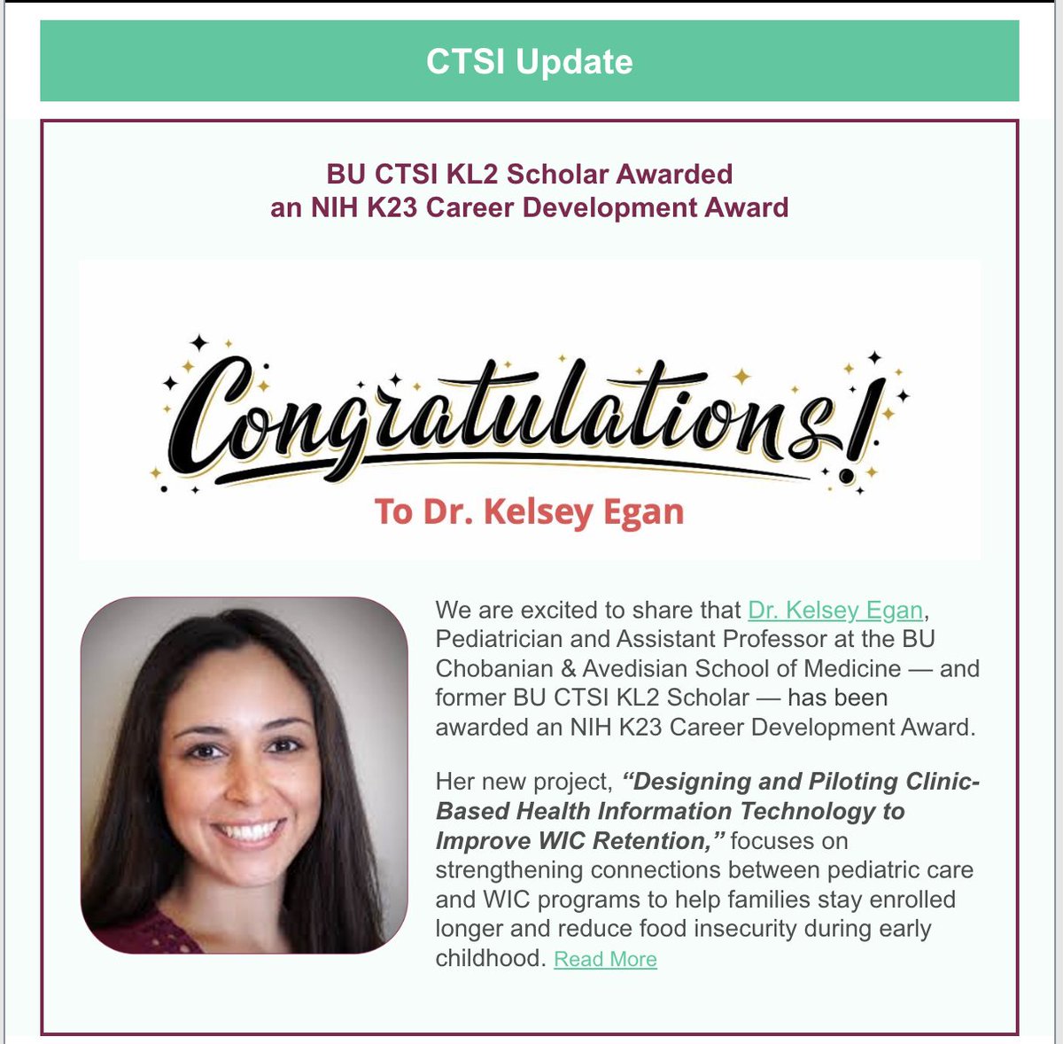 BU Clinical and Translational Science Institute tweet media