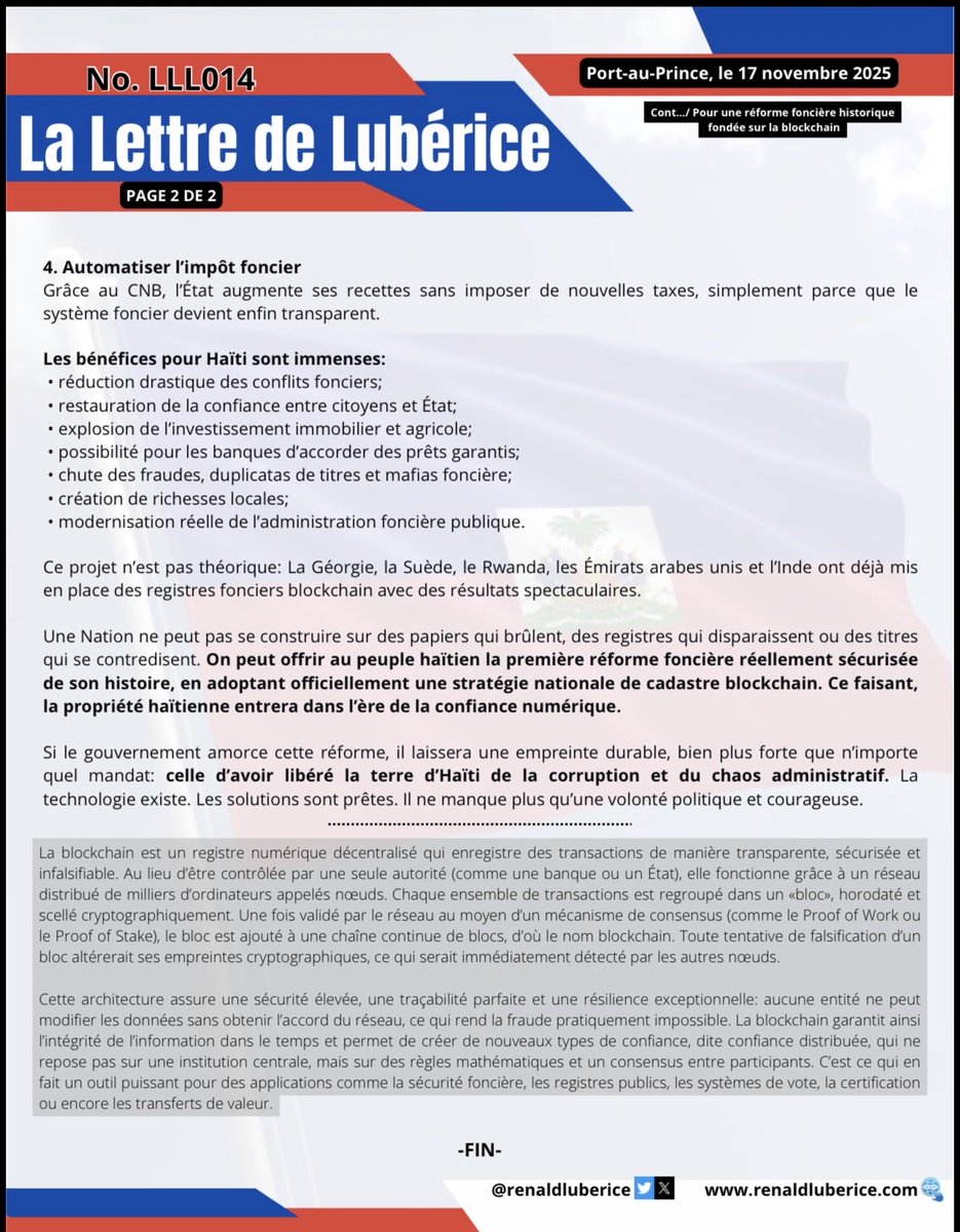 RenaldLuberice's tweet photo. Et Si on décidait de résoudre définitivement le problème foncier! https://t.co/DuqBUERZeb