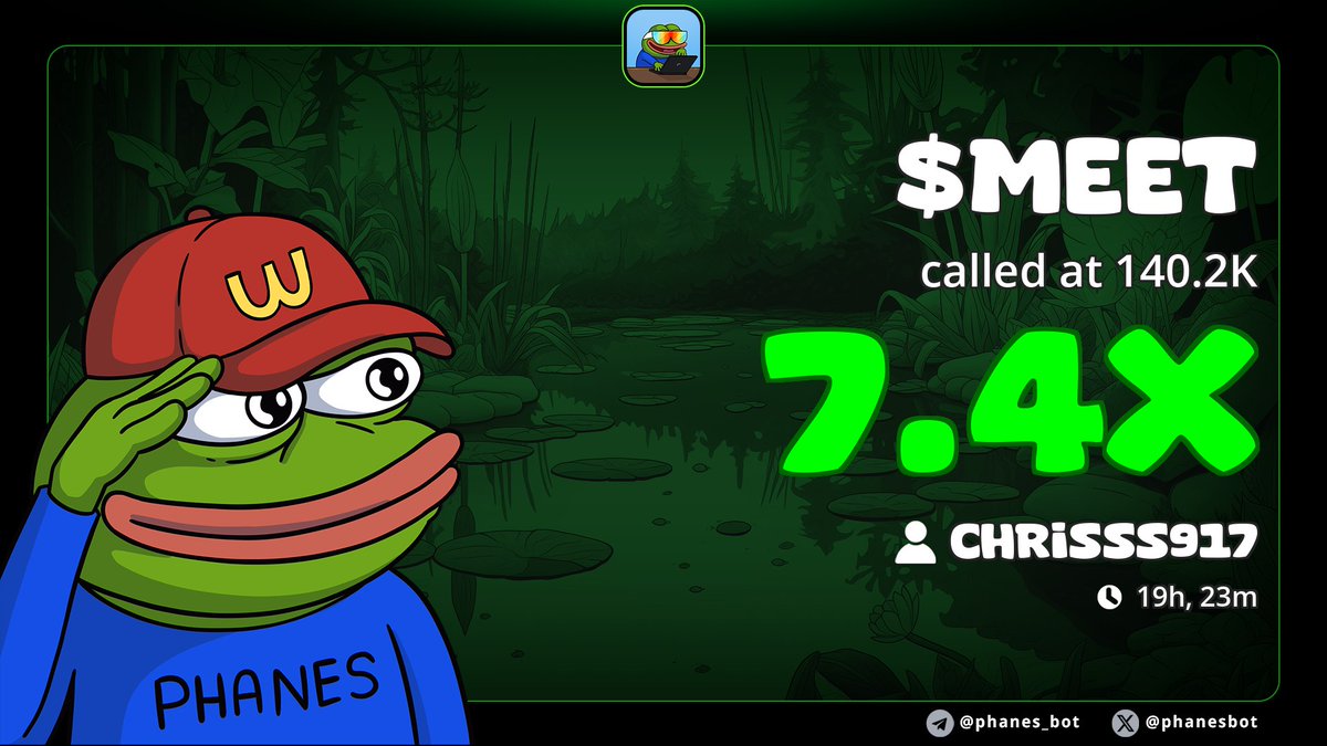 sheeepweb3's tweet image. Called $Meet at 140k
We&apos;re back like we never left
TG cooking again