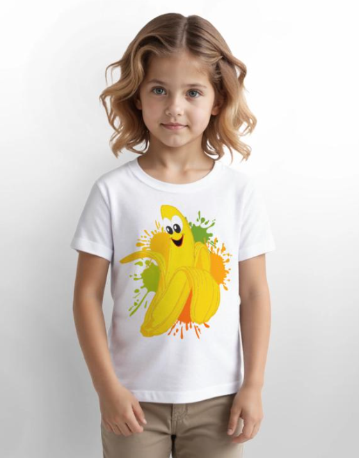 Fröhliche #Bananen Farbexplosion Motiv für Kinder 
Kunterbunte Bananenillustration mit l#achendem #Gesicht, farbexplosiven Spritzerhintergrund. Lebendige #Cartoon-Ästhetik für #Kinder- und #Freizeitkleidung, #Poster und #Accessoires.
spreadshirt.de/shop/design/fr…