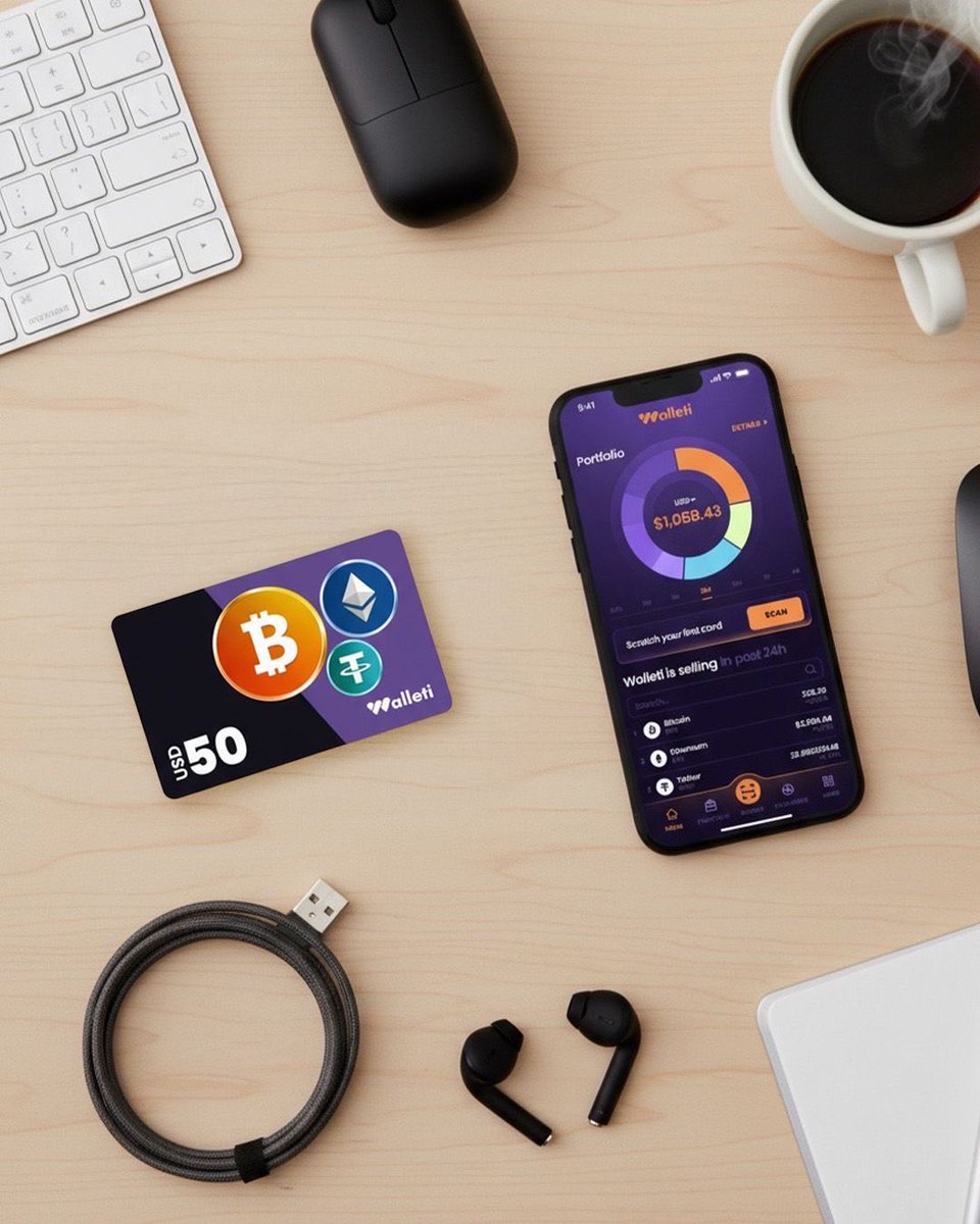 Walleti cards make crypto ownership instant and effortless.
 
#CryptoCard #BuyScanUnlock #Walleti #CryptoSimplified  #Crypto
#BitCoin #DigitalCurrencies #Crypto123