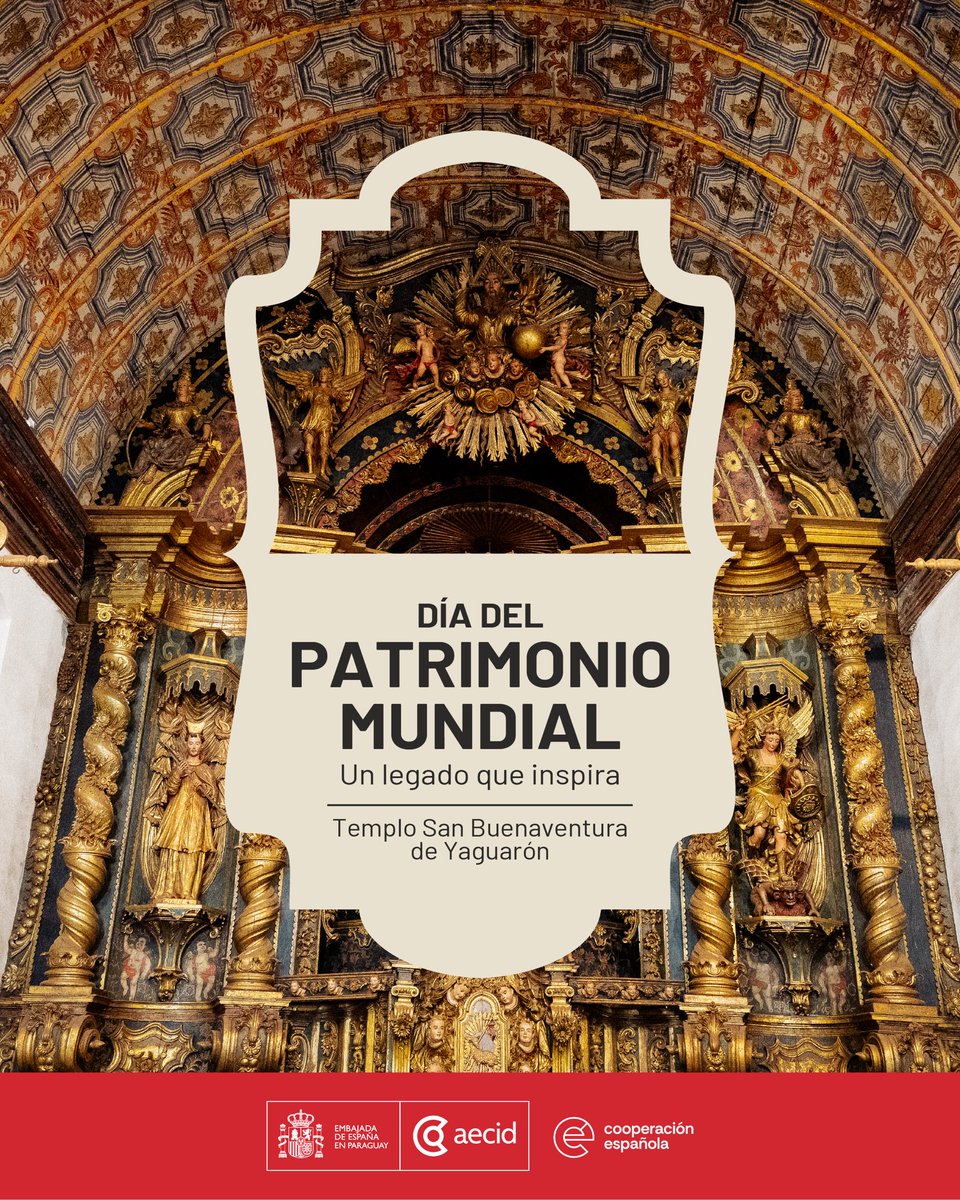 En el marco del Día del Patrimonio Mundial celebramos la restauración del Templo San Buenaventura de Yaguarón, un referente del barroco guaraní.
Desde la Cooperación Española acompañamos técnicamente este proceso para fortalecer y preservar este legado.