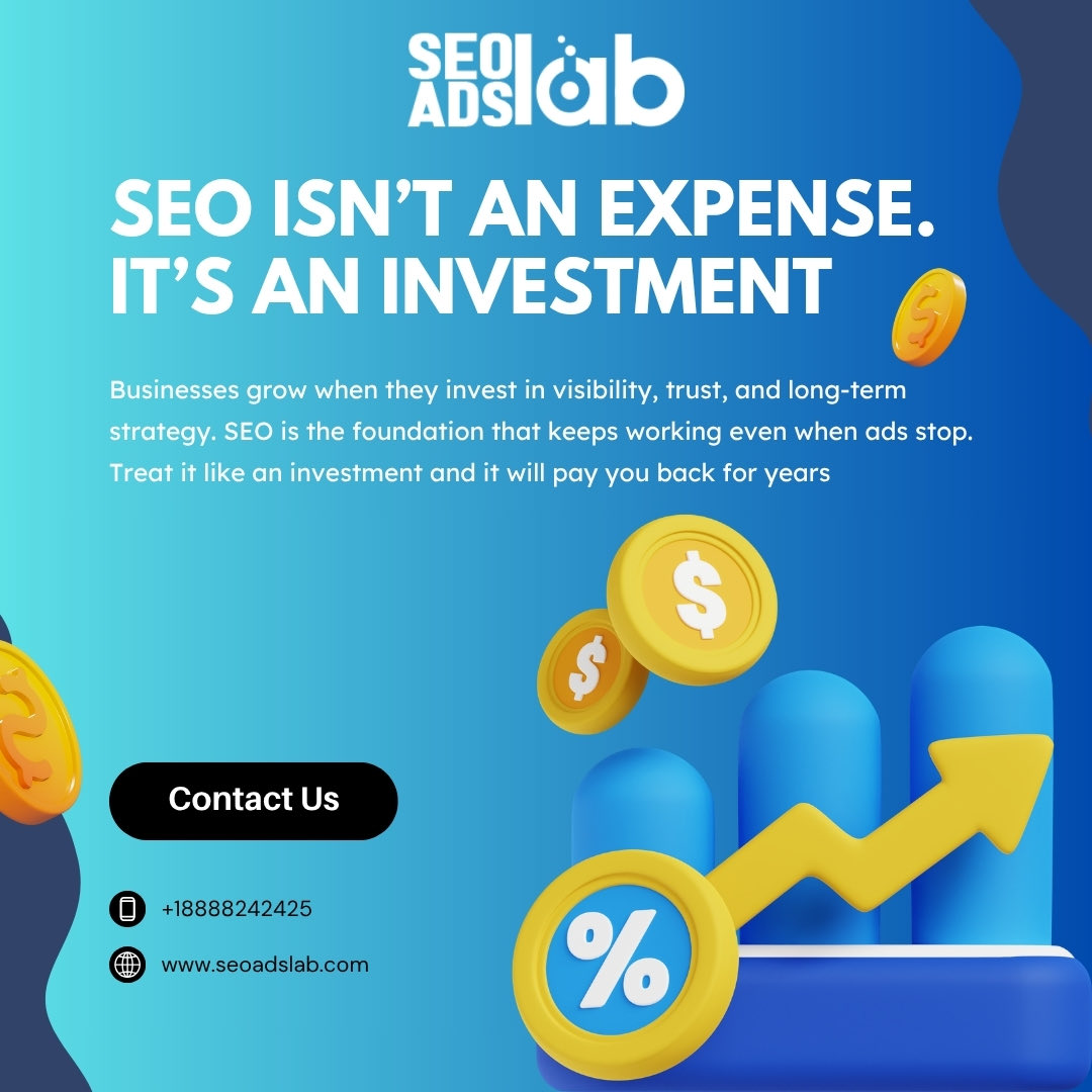 seoadslab's tweet image. Businesses grow when they invest in visibility, trust, and long-term strategy. SEO is the foundation that keeps working even when ads stop. Treat it like an investment and it will pay you back for years.

#SEOAdsLab #SEO #MarketingStrategy #DigitalMarketing