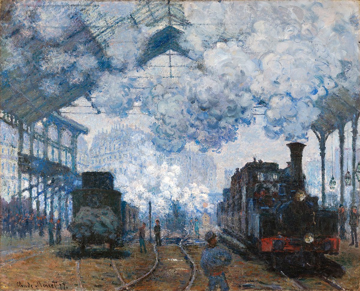impression_ists's tweet photo. Claude Monet, Gare Saint-Lazare https://t.co/sBJG0sZXt3