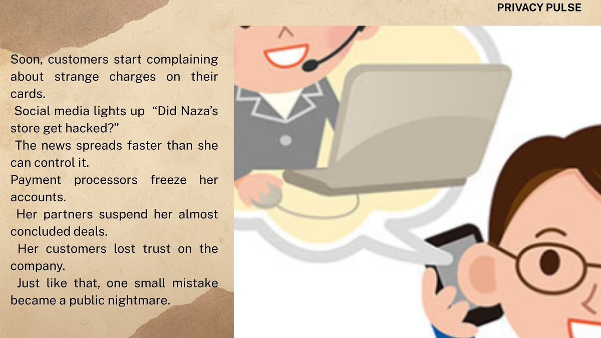 EzinneJubilee's tweet image. A single data mistake can trigger a chain reaction.
Meet Naza and see the domino effect of a breach in real life.
#CyberSecurity #DataPrivacy #PrivacyPulse