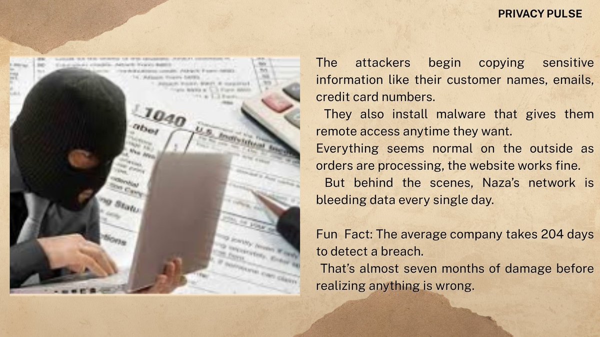 EzinneJubilee's tweet image. A single data mistake can trigger a chain reaction.
Meet Naza and see the domino effect of a breach in real life.
#CyberSecurity #DataPrivacy #PrivacyPulse