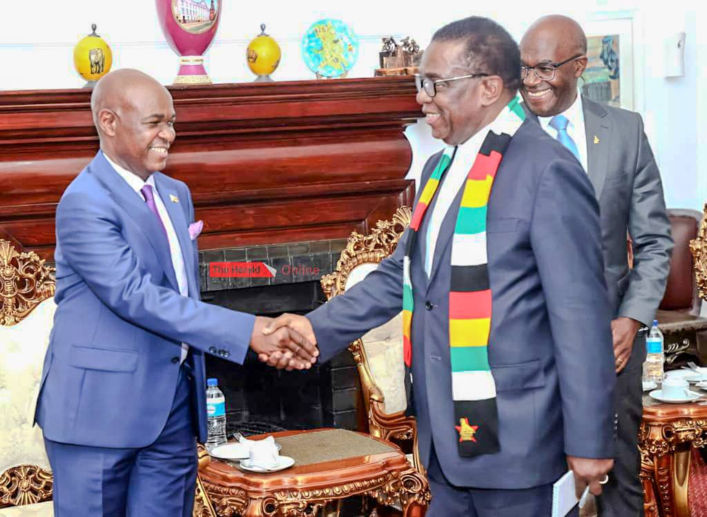 #Zim 1
This morning, His Excellency President Emmerson Dambudzo Mnangagwa recieved a courtesy call from Ambassadors designate who were appointed in September 2025. The ambassadors designate are: 

Patrick Ronald Mutasa -
 Ambassador to Cuba
Lovemore Mazemo- 
 Ambassador to South