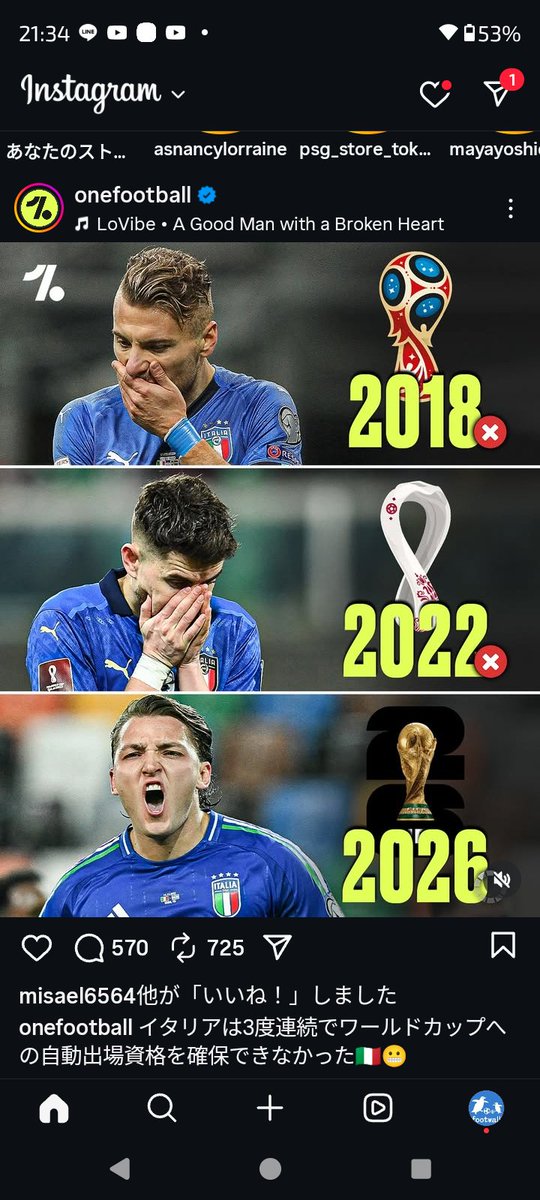 footwallcolumn's tweet image. イタリアはまたプレーオフか。。
2006年の優勝以降ずっと苦しんでるよね。
ユーロは優勝してるのに、予選が上手くいかないの不思議だ。