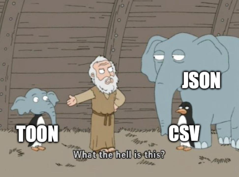 0xlion3l's tweet image. From time to time, the universe decides to create something so strange, so confusing, completely wrong that all you can do is look and say: &quot;What the hell is this?&quot;
That was my reaction when I discovered #TOON the unwanted child between #JSON and #CSV 😅
#DataFormats