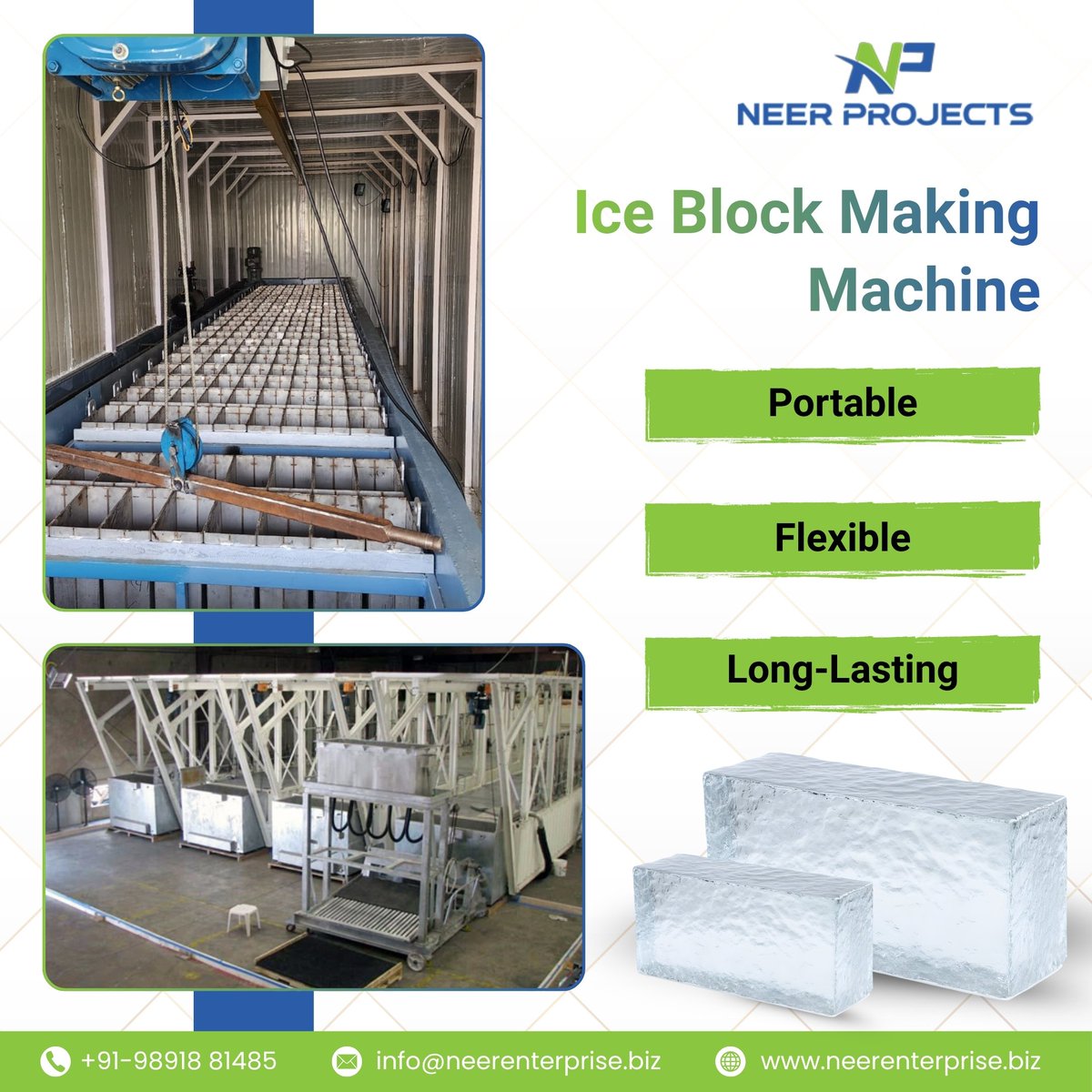 neerenterprise's tweet image. Our Ice Block Making Machine delivers long-lasting performance with advanced cooling tech—perfect for fisheries, construction, and cold storage.

For more details, Visit: neerenterprise.biz/products/ice-b…

#NeerEnterprisePvtLtd #NeerProjects #IceBlockMakingMachine #BlockIcePlant