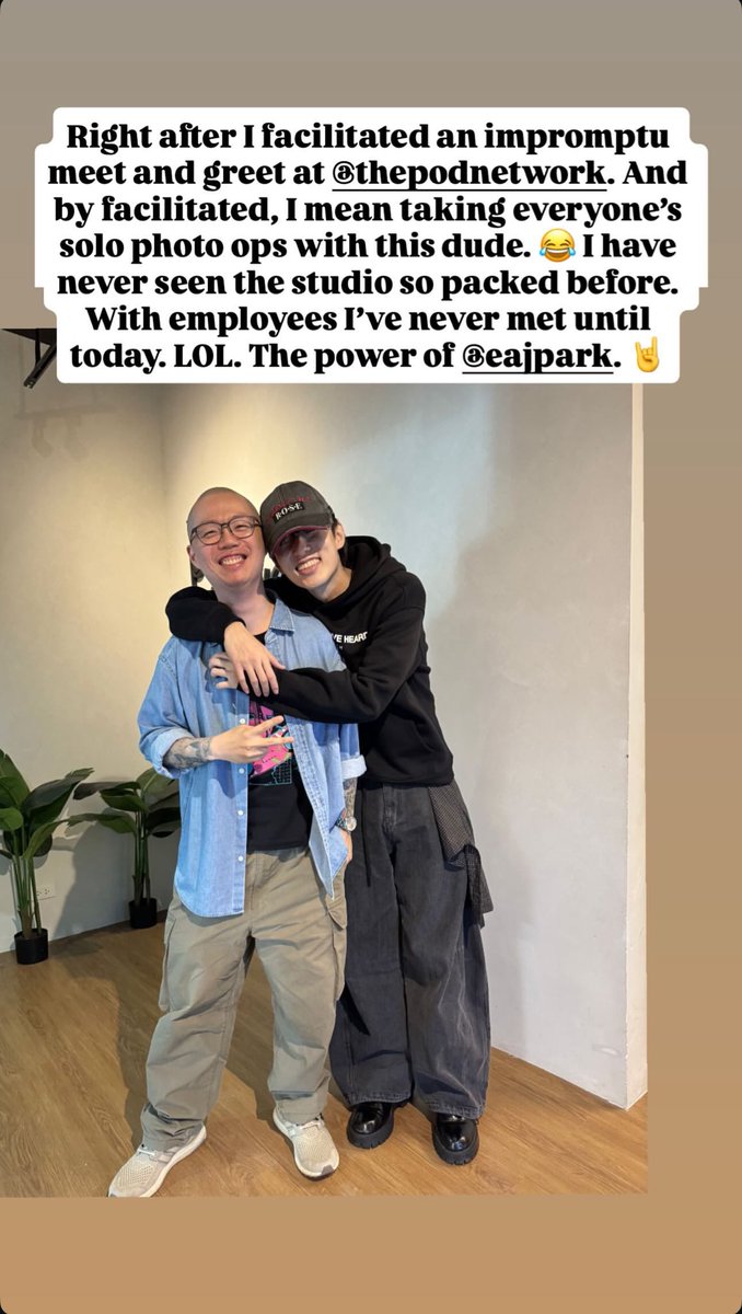 [111725] <a href="/CantadaForce/">Chris Cantada</a> IG Story Update with <a href="/eaJPark/">eaJ¹ᐟ</a> 

instagram.com/stories/cantad…