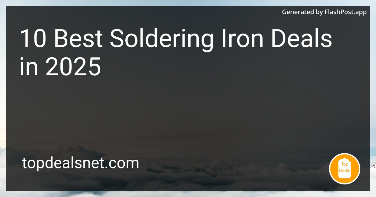 alieGotha's tweet image. Are these deals for soldering irons or a ticket to start my own DIY reality TV show? 📺🛠️

Source: topdealsnet.com/blog/best-sold…

#InnovationDeals #SolderingSuccess #SolderingProjects #SolderingDeals #ironaddict #soldering