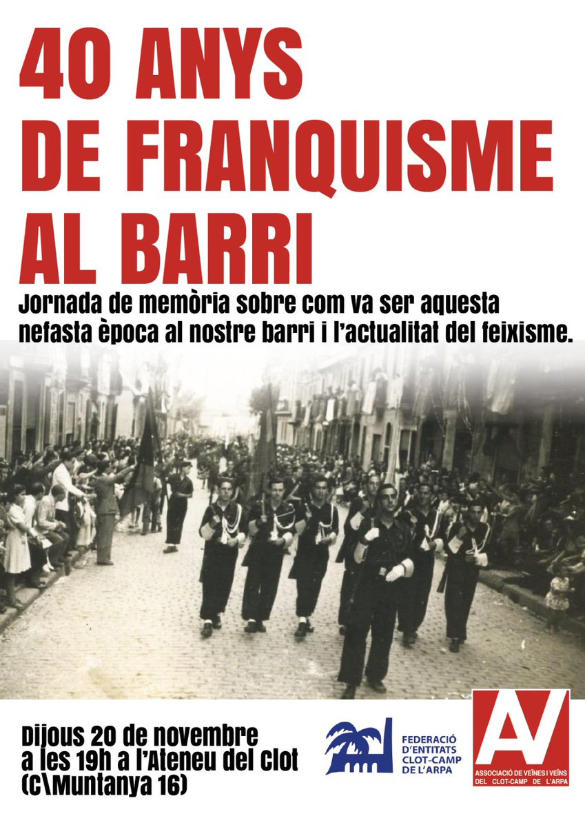 Associació de Veïnes i Veïns Clot-Camp de l'Arpa tweet media