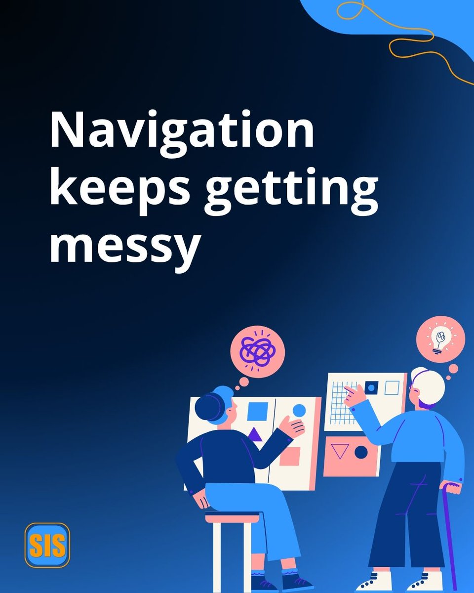 sisindia's tweet image. Is your website navigation confusing? 😵‍💫
Cluttered menus make it hard for visitors to find products—leading to higher bounce rates and lost sales.
Keep it clean, organized and easy to scan for a smoother experience. 💡

#WebsiteNavigation #WebsiteTips #SimpleIntelligentSystem