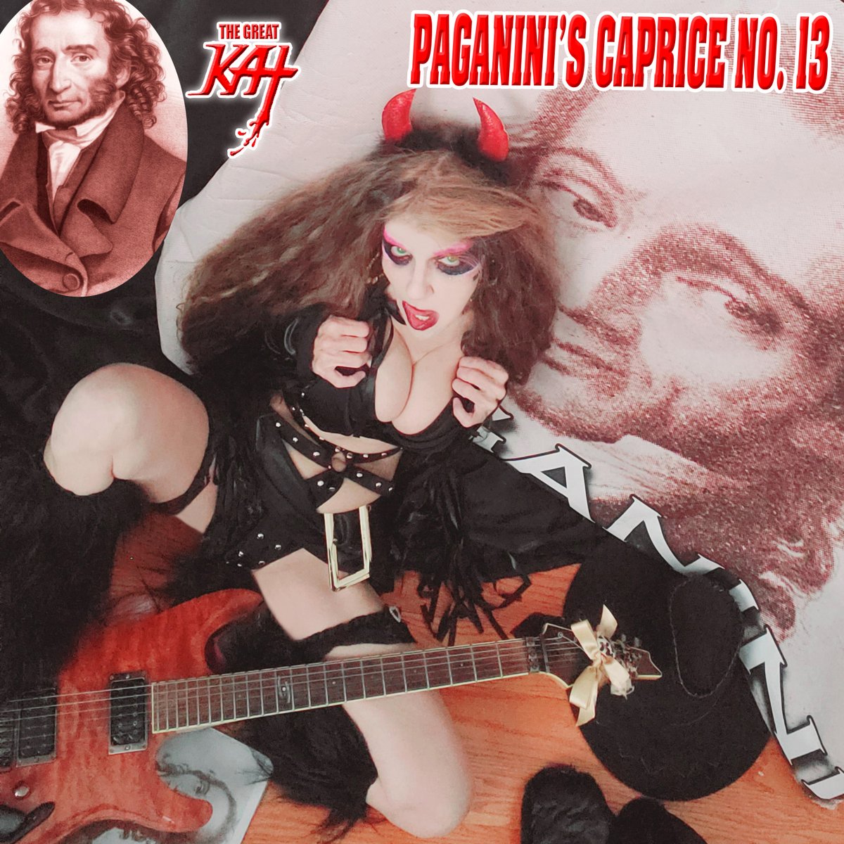 greatkatguitar's tweet image. WORLD PREMIERE on SPOTIFY!
“Paganini’s Caprice No. 13” New Single by The Great Kat Guitar Shredder &amp;amp; #Paganini!
open.spotify.com/album/5KQiHNTs…
Paganini’s Caprices are considered some of the fastest and most difficult work in the violin repertoire, because of its technicality!
#SHRED