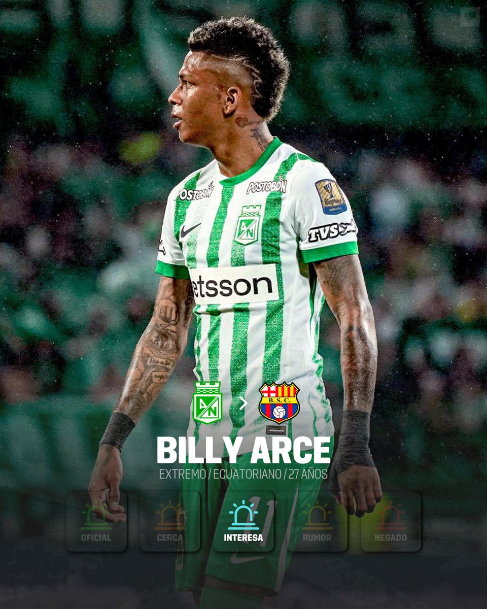 MrOFFSIDER's tweet image. Medios colombianos señalan que Barcelona SC se suma al interés del Deportivo Cali por contar con Billy Arce para la temporada 2026.