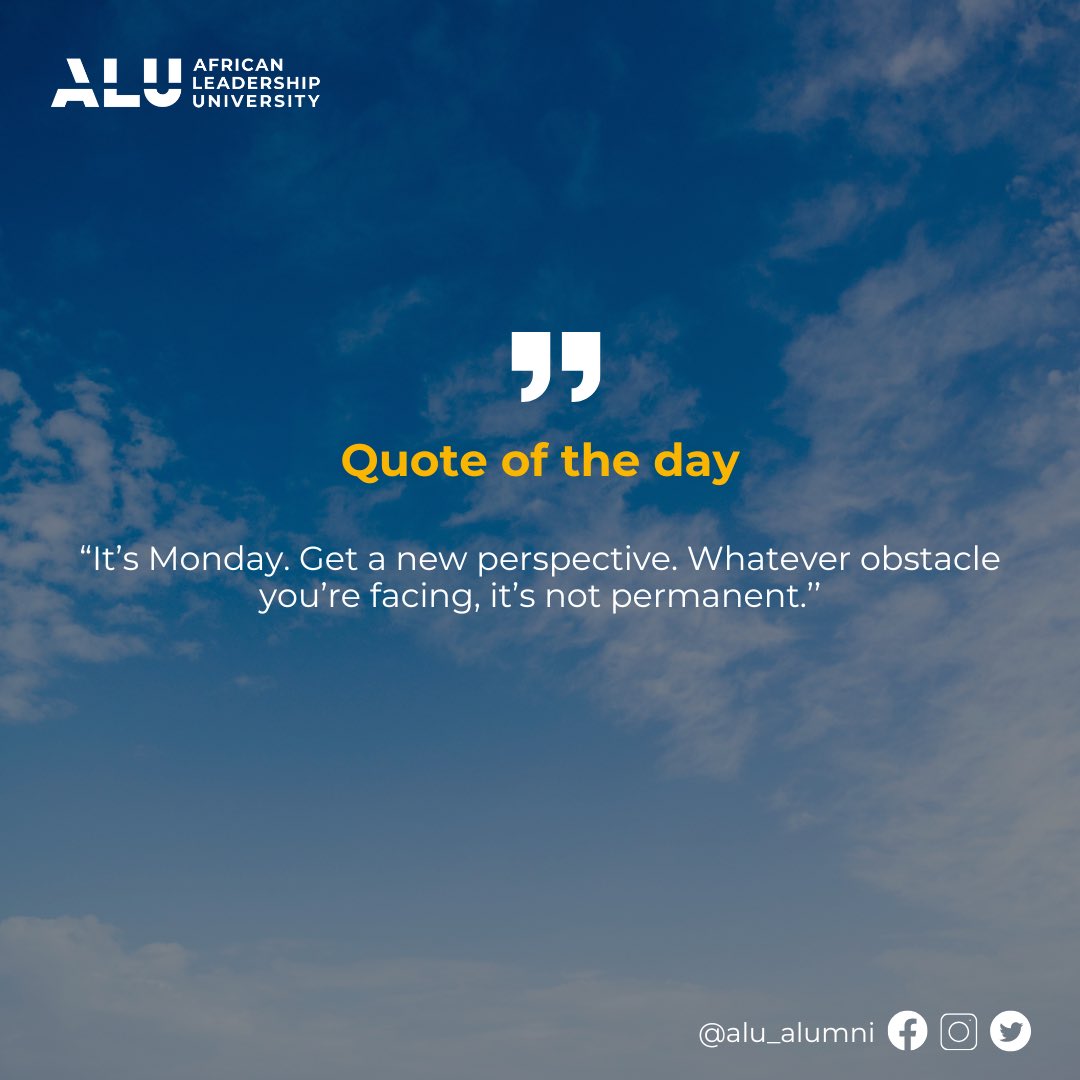 alu_alumni's tweet image. A fresh week is a fresh chance make it count. 
#MotivationMonday #LevelUp