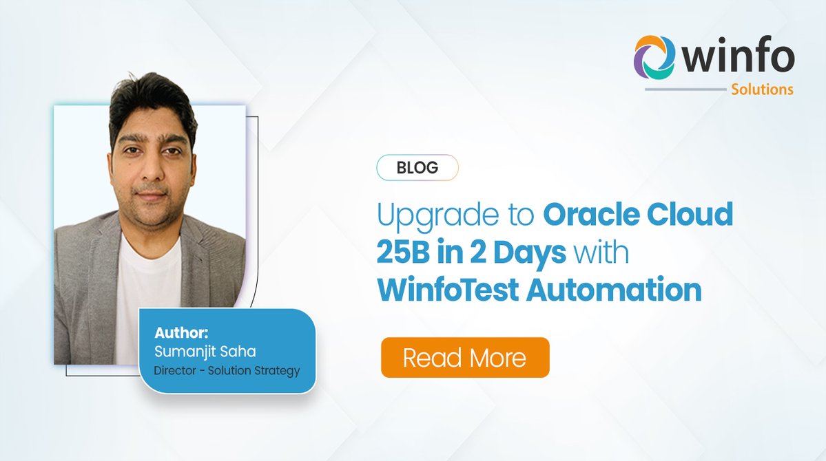 _WinfoSolutions's tweet image. Struggling with Oracle Cloud 25B upgrades? Discover how WinfoTest completed full testing across all major modules in just 2 days, even with the Redwood UI, with zero broken scripts and zero panic.

Read more: eu1.hubs.ly/H0pJ4yR0

 #OracleCloud #RedwoodUI #TestAutomation