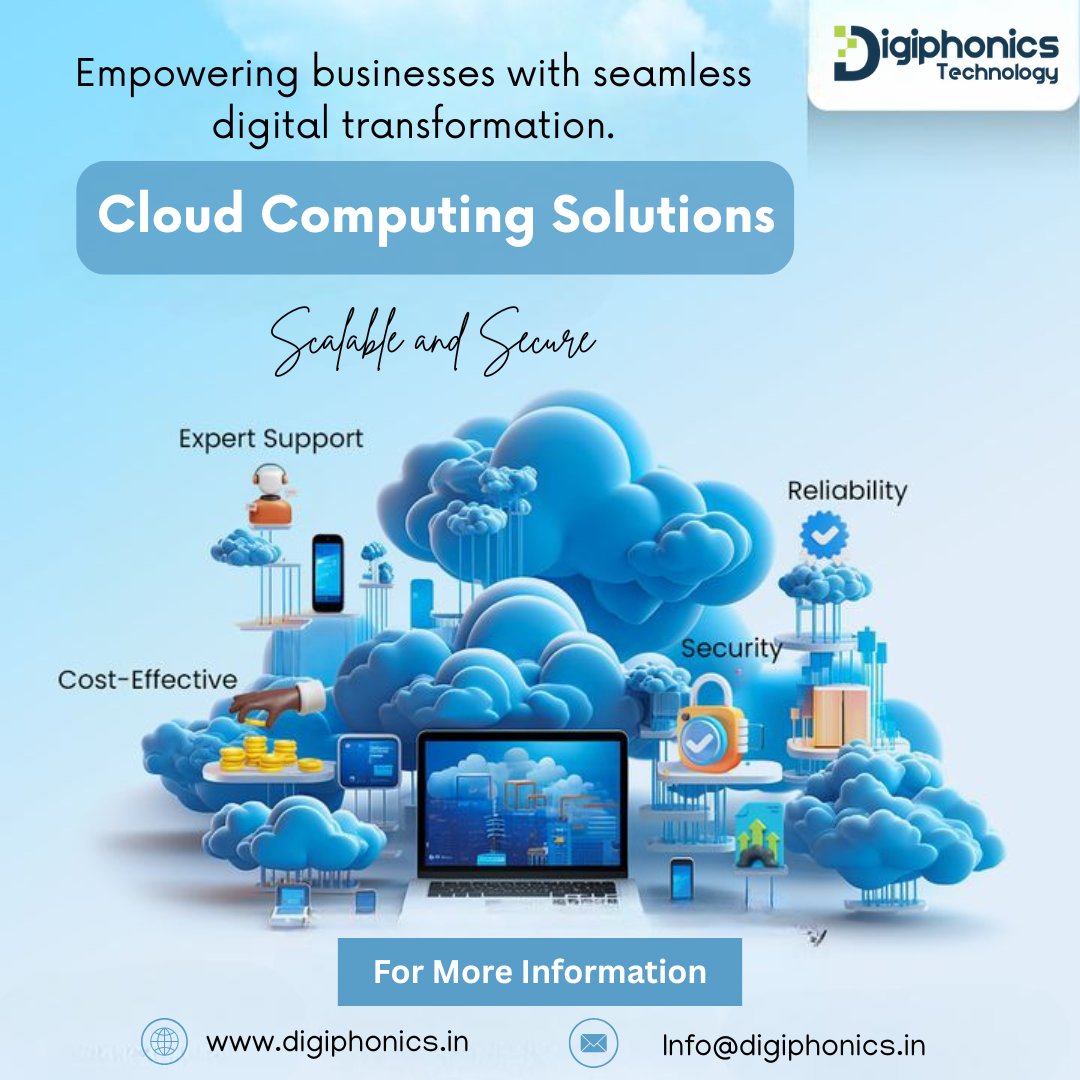 digiphonics23's tweet image. Empowering your business with secure, scalable, and efficient cloud solutions.

#CloudComputing #CloudSolutions #DigitalTransformation #TechInnovation