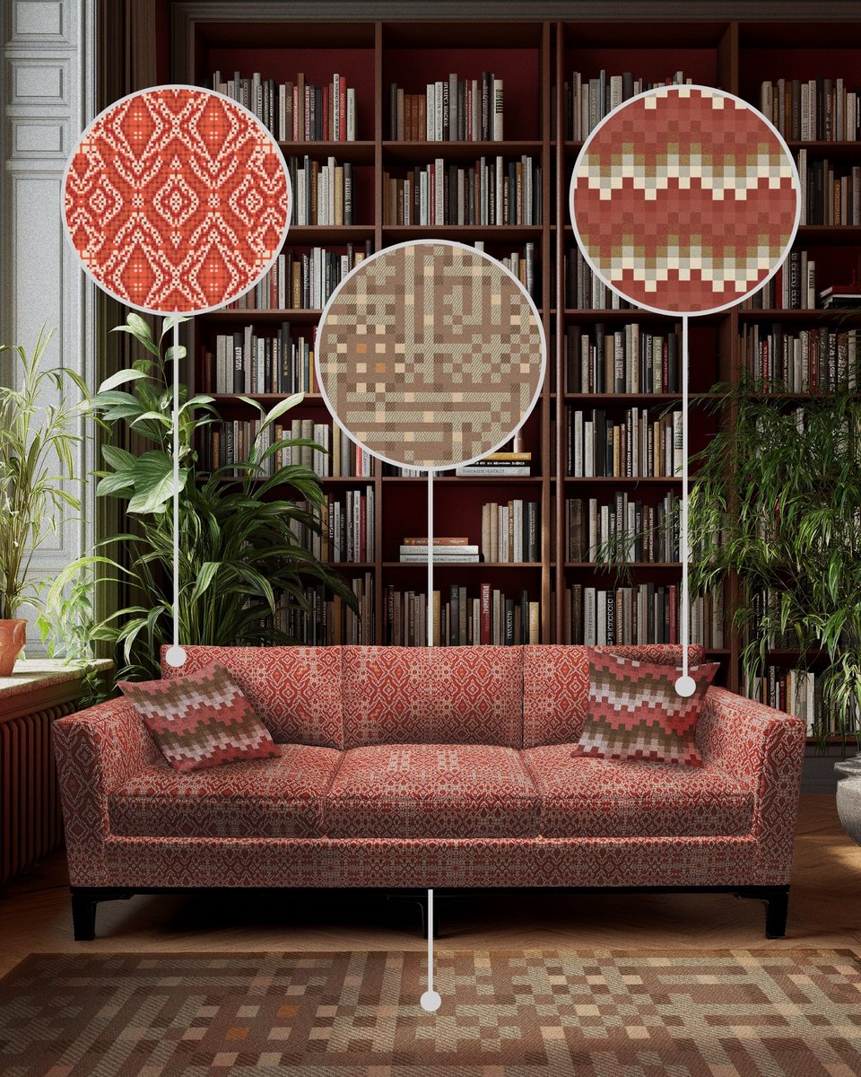 omg_home_design's tweet image. 3 OMG patterns in one interior
.
#textiledesign #moderninteriors #lovetextile #wovenart #contemporarytextiles #mathart