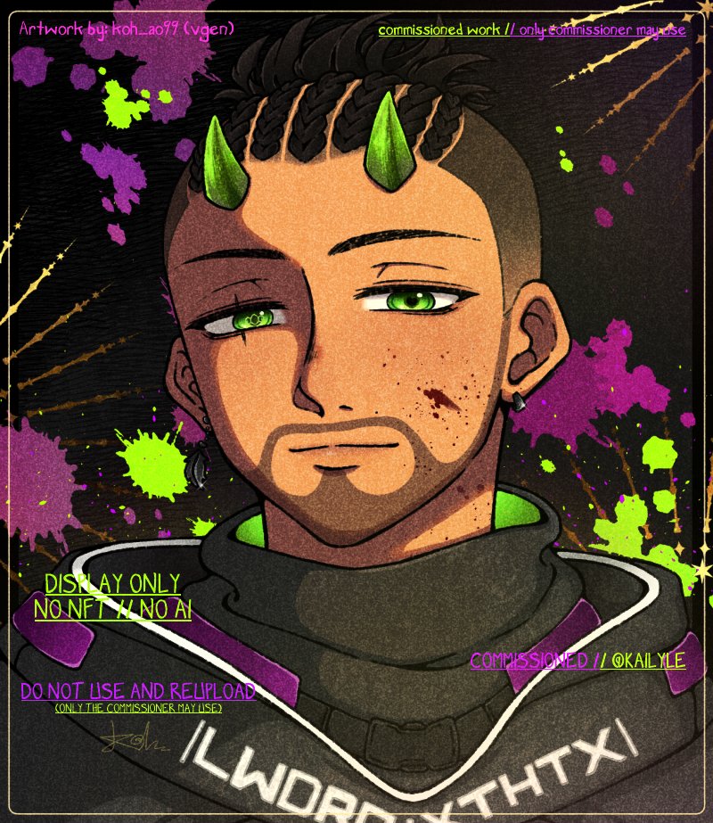 comms for <a href="/kailyle/">kailyle ❎😈『 XA 』ex-PMC vtuber</a> ✨ 
Thank you so much Kai for commissioning me 💚