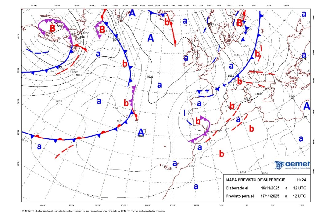➡️ Hoy está atravesando el sur de la península ibérica el núcleo frío de lo que fue la #BorrascaClaudia
⛈️ Sistema convectivo comenzando a afectar a las provincias de Granada y Jaén 
📝Durante la tarde chubascos repartidos por gran parte del SE 
📌 Seguimiento en #suremet
