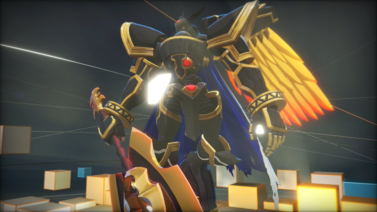 SVariocolor's tweet image. Ahora k tengo a Alphamom Ouryuken, mejor lo alejo del Café. ☕🫠 #DigimonStoryTimeStranger